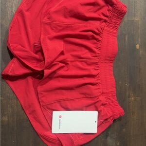 Lululemon Athletica Red Athletic Shorts